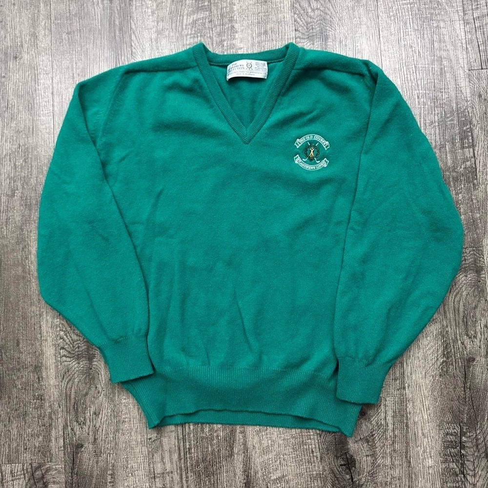 Vintage St. Andrews Links Wool Blend Golf Scotland Sweater L/ XL*